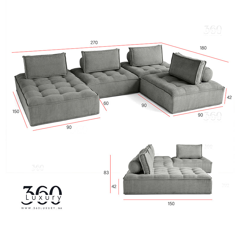 Configuration modulable Horizon Sofa 360Luxury