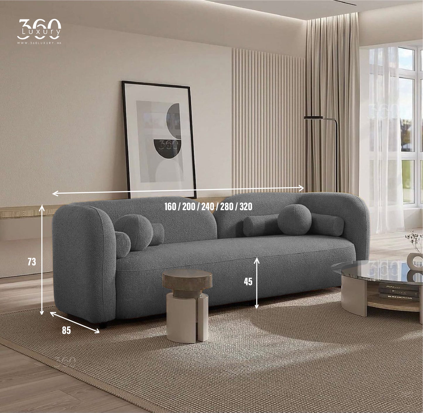 espace lounge accueillant mobilier premium maroc