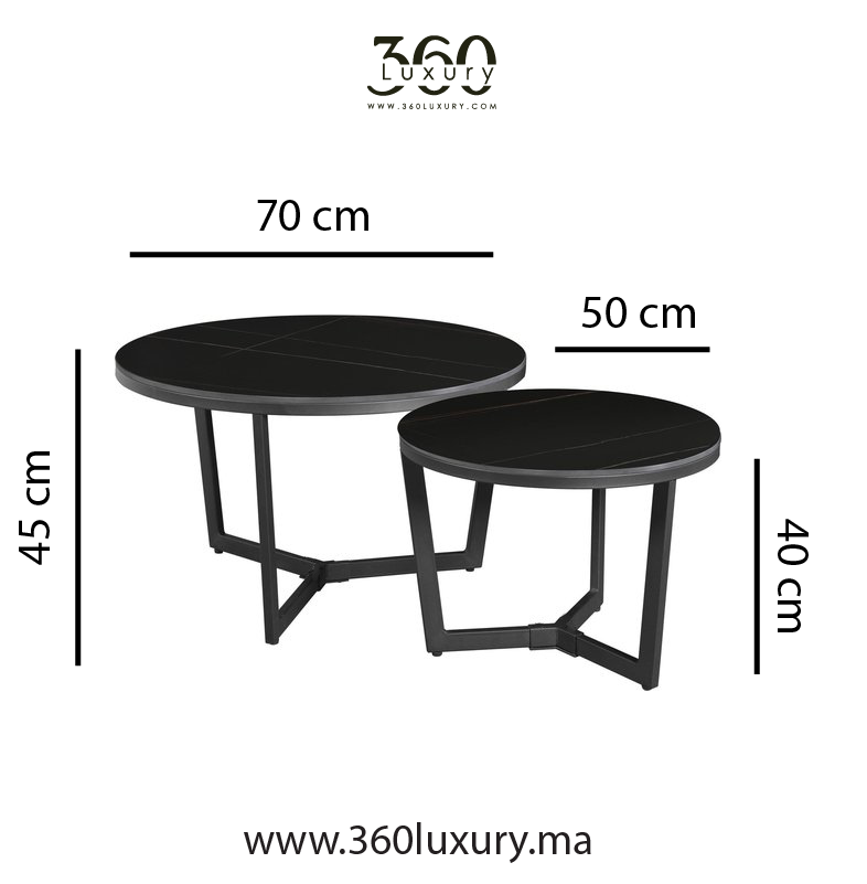 AYDA - TABLE BASSE, le duo de tables pour votre salon séjour, design