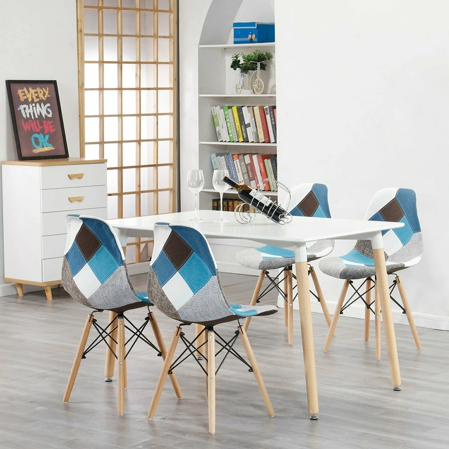 PATCHWORK Chaise multifonction pour salle à manger bureau ou restaurant