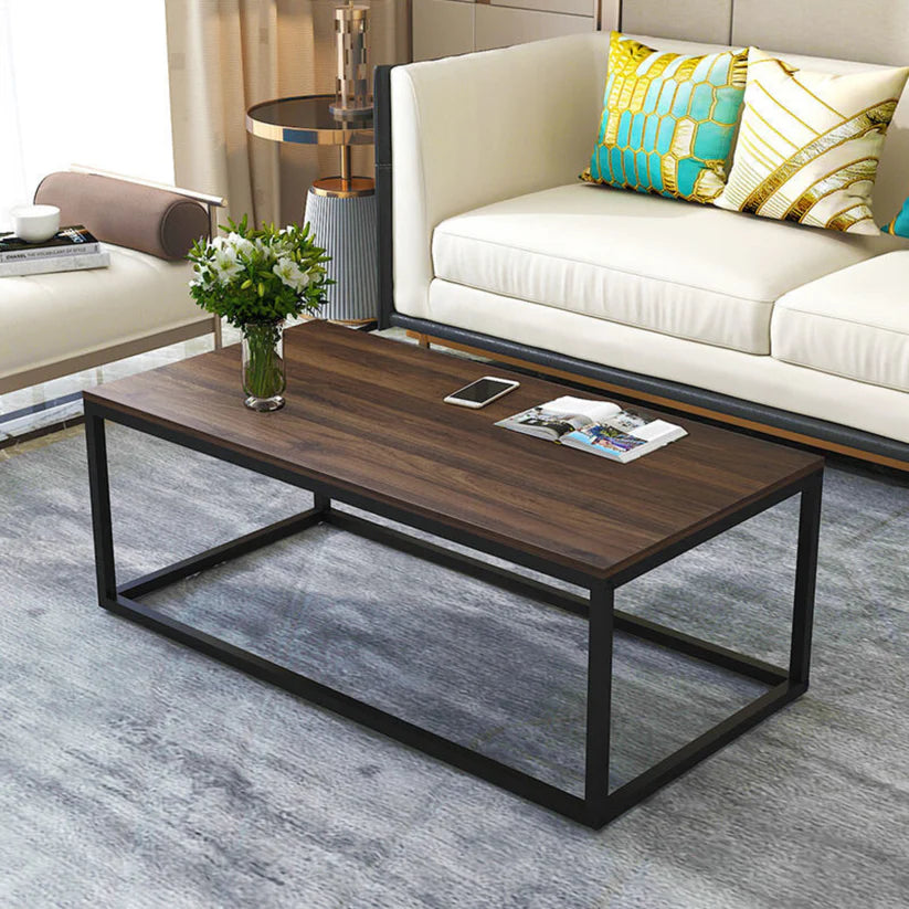 PLATINO - Table Basse Effet Marbre Pour Salon et Séjours