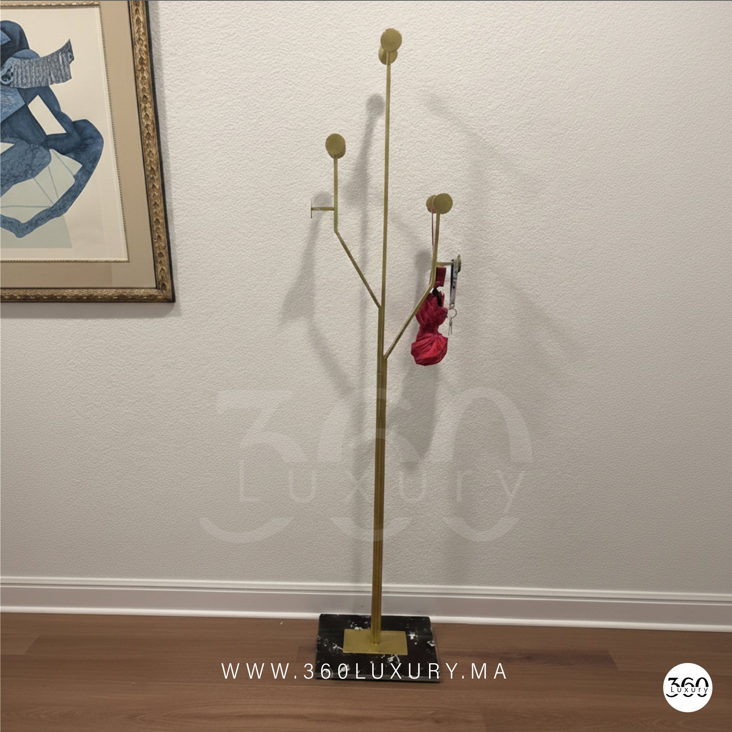 Rack vêtements multifonction premium Porte manteau contemporain pour chambre chic 360Luxury 