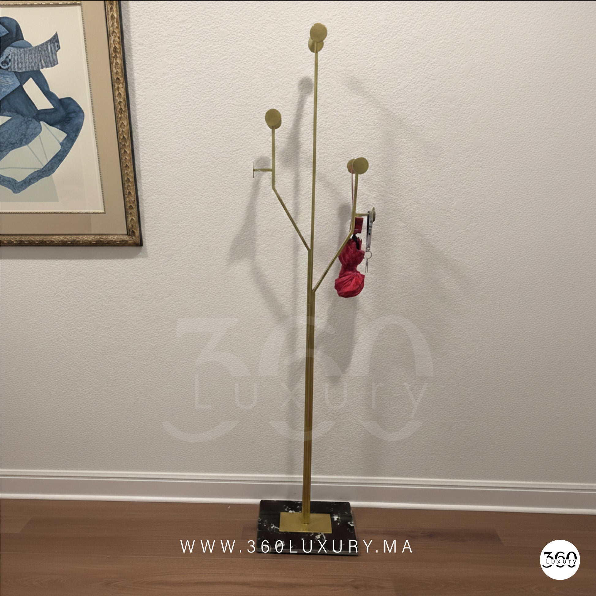 Rack vêtements multifonction premium Porte manteau contemporain pour chambre chic 360Luxury 