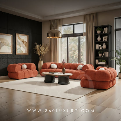 fauteuil design tissu texturé cloud riviera