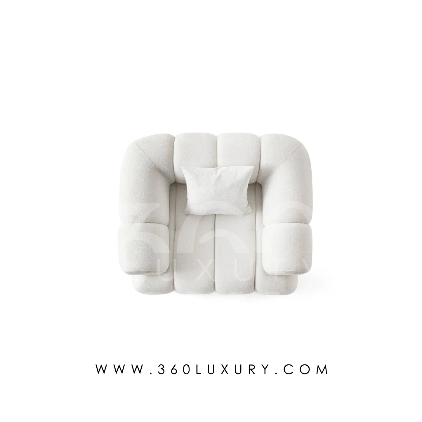 détail couture canapé arrondi cloud riviera