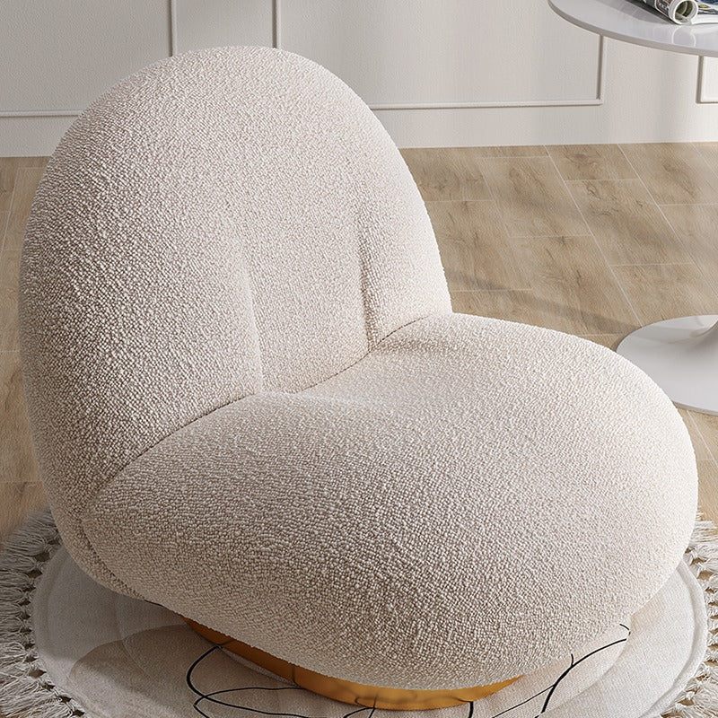 Fauteuil en tissus Bouclette qualité premium traité Anti-tache assise confortable Moelleuse en HR pour les séjours les salon villa ou appartement de luxe magasin de vente de mobilier haut gamme en ligne Maroc a prix pas cher Casablanca Tanger Rabat Marrakech 