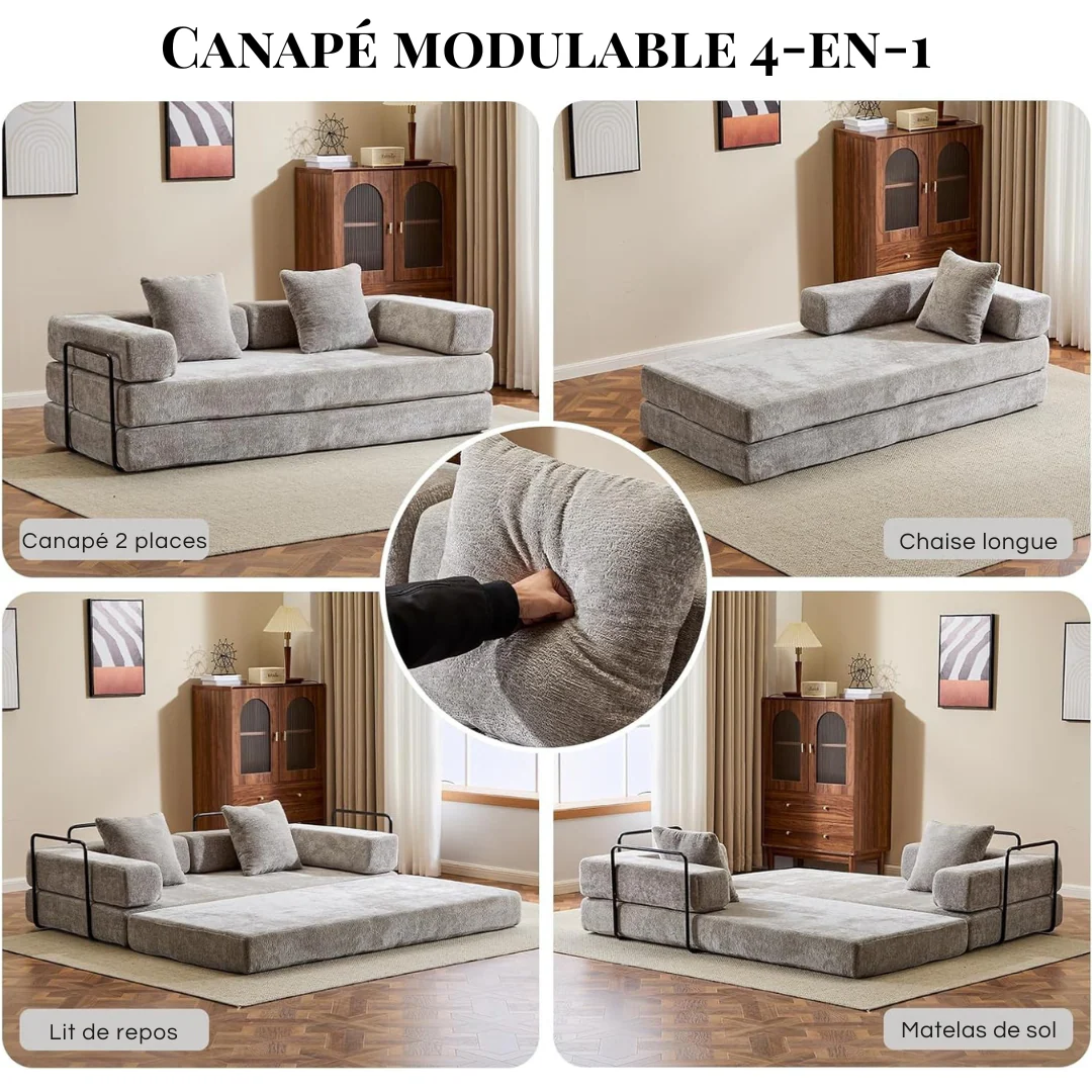 canape convertible confortable maroc mousse haute densite
