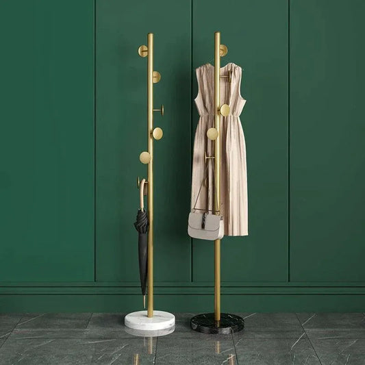 Porte-vêtements élégant métal noir pour entrée maroc