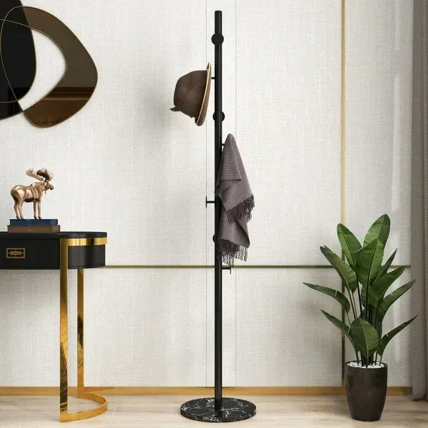 Rack vêtements black métal élégant minimaliste marocain