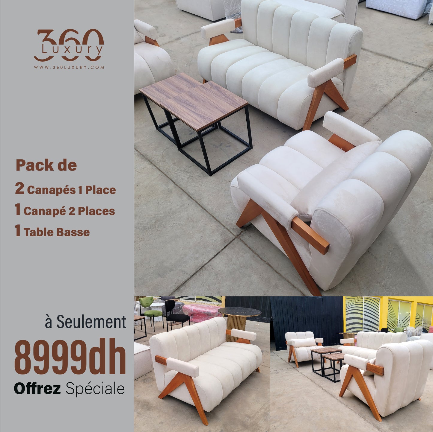 MOSCOW Pack Promo / Fauteuil pour Salon Séjours, confort et élégance