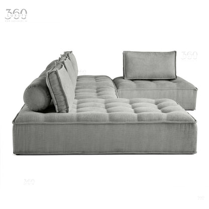 Horizon Sofa | Gris- L'Élégance Panoramique Canapé Modulable par 360Luxury