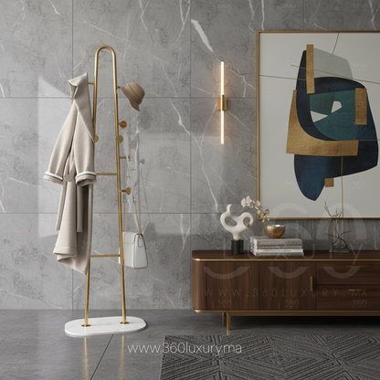 porte vêtements VENEZIA gold stand luxe maroc