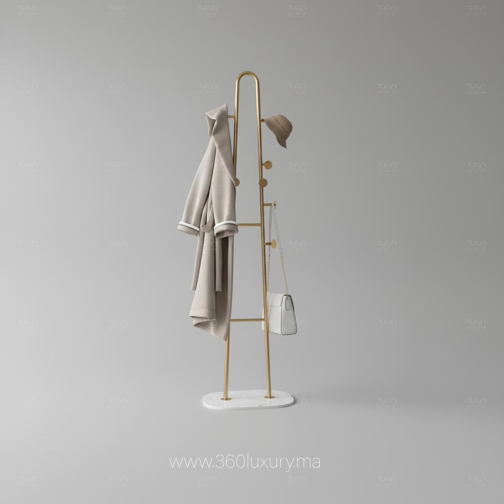 porte vêtements metal doré maroc