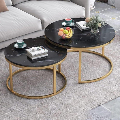 Table Basse piètements métallique doré plateau en MDF Hight Gloss effets marbre noir calacata prix pas cher au maroc livraison a Casablanca Rabat tanger et Marrakech 