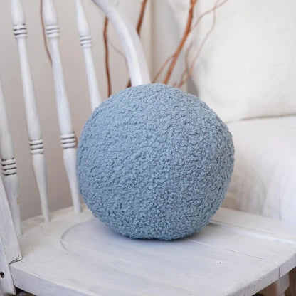 coussin lit chambre moderne maroc bouclette bleu